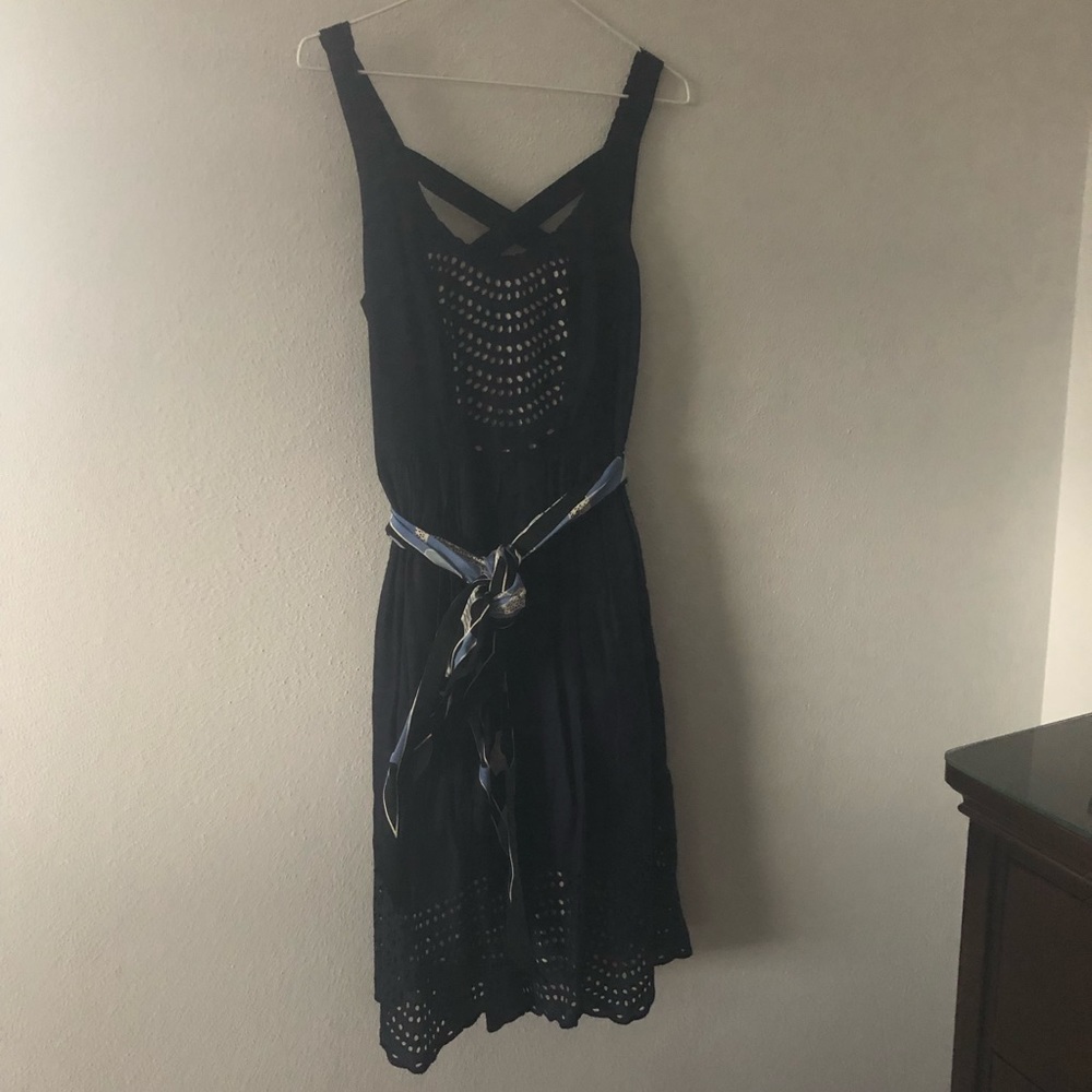 Navy Anthropologie Dress